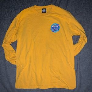 Santa Cruz long sleeved yellow tshirt